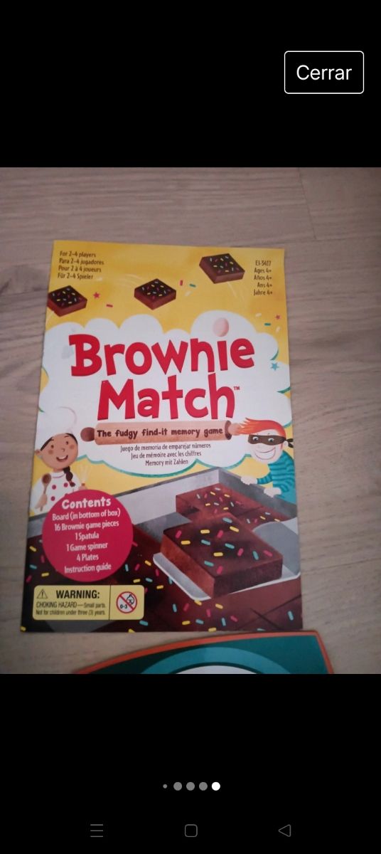 Juego mesa brownie match