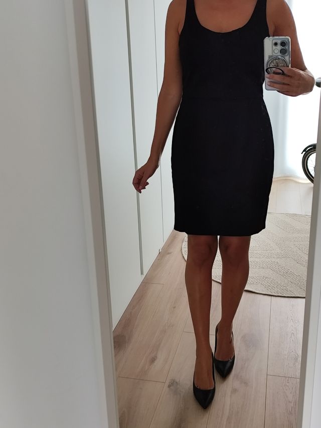 Vestido espalda abierta middi