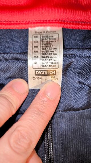 Chándal niño decathlon talla 14/15