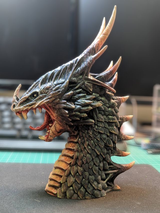 Bustos dragones en impresion 3d