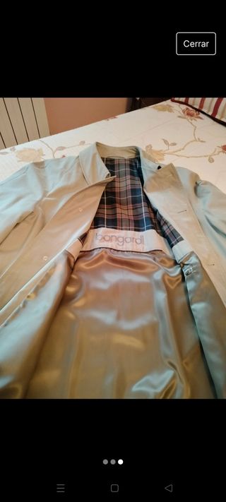 Gabardina caballero talla 54