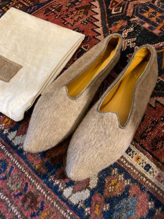 Rose’s Roses ballerine in feltro di lana n.39 new