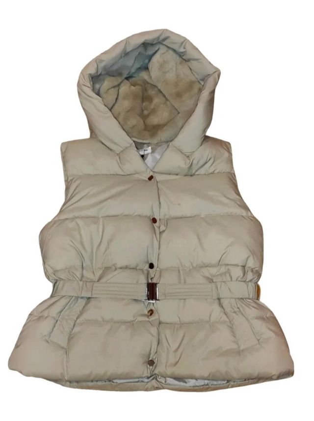 Chaleco acolchado XL beige