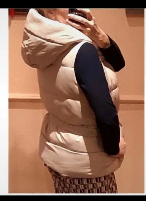 Chaleco acolchado XL beige