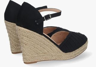 Sandalia cuña negra