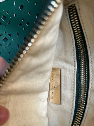Bolso de mano verde Purificacion Garcia