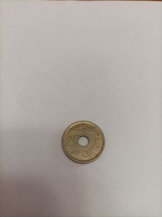 Moneda 25 pesetas 1994 Canarias 