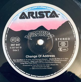Krokus ‎– Change Of Address (LP, vinilo)