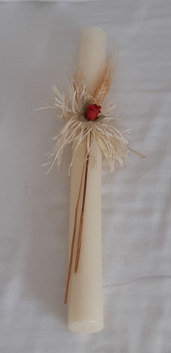 Cirio bautizo o comunión.