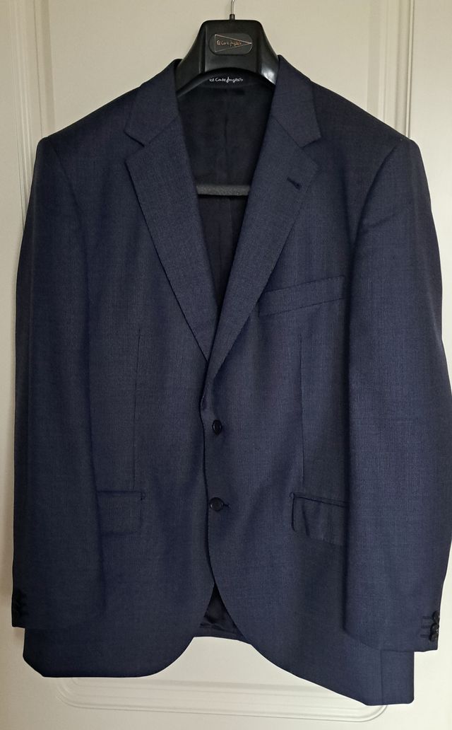 TRAJE CABALLERO EMIDIO TUCCI AZUL MARINO TALLA 56