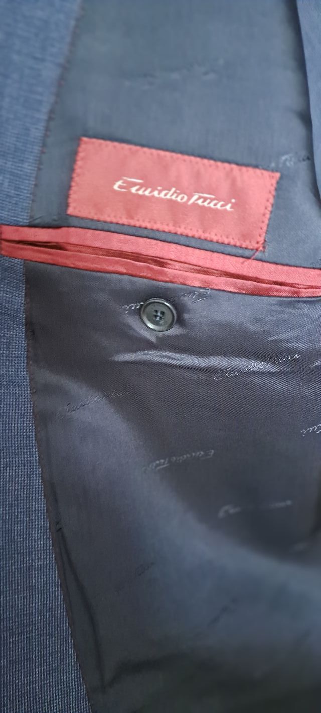 TRAJE CABALLERO EMIDIO TUCCI AZUL MARINO TALLA 56