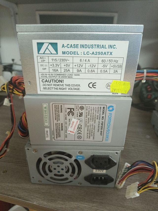 Fuentes alimentación PC 