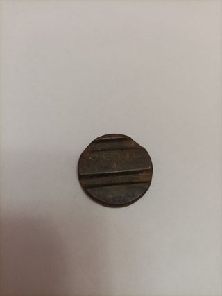 Ficha antigua telefónica 1 CETIL