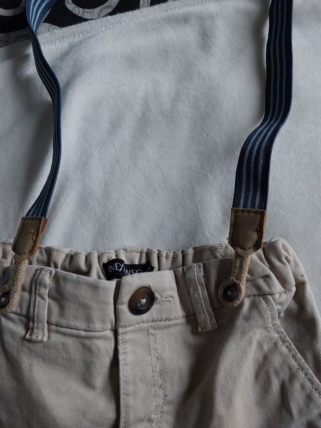 Pantalón niño con tirantes T.92 cm