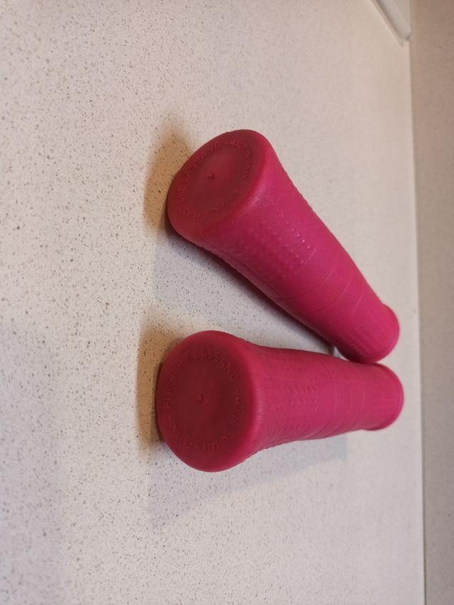 Stock 25 coppie manopole MTB fuxia vintage Nos