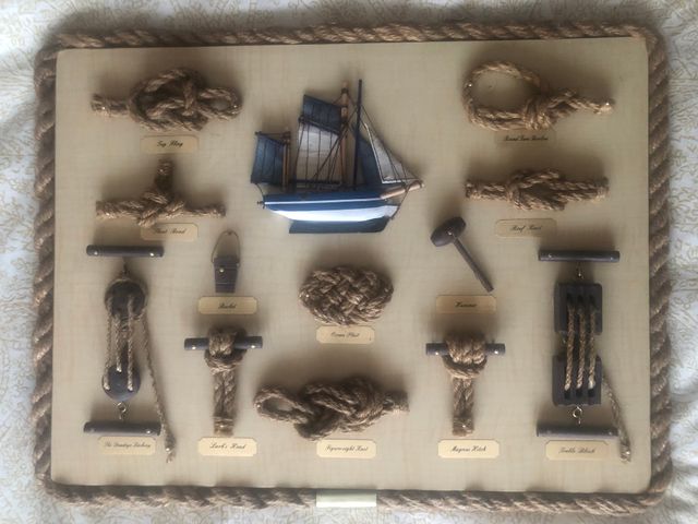 cuadro con nudos marineros