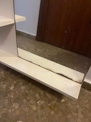 Espejo ikea con balda y barra