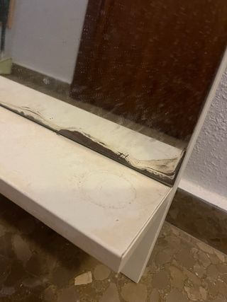 Espejo ikea con balda y barra