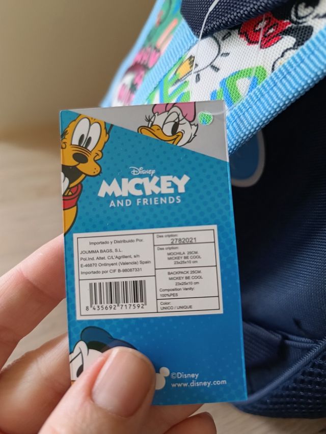Mochila infantil Mickey Mouse