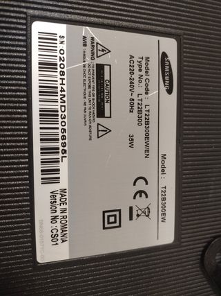 Televisión Samsung T22b300ew tdt-hd