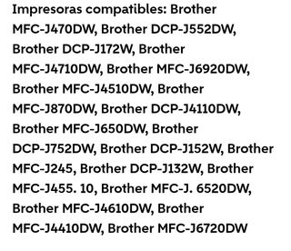 Cartucho tinta impresora Brother LC 123