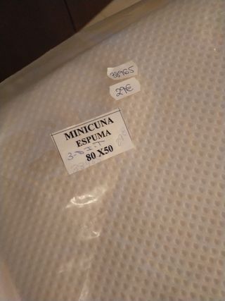 Colchón de mini cuna antiahogo