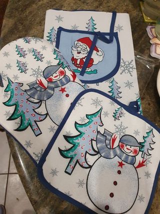 Set cucina natalizio