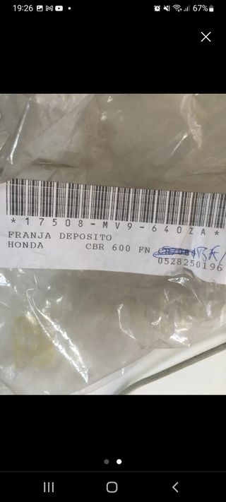 HONDA CBR 600CC Pegatina 