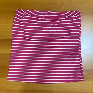 Shein Top A Righe L Spalle Scoperte Fucsia Rosa