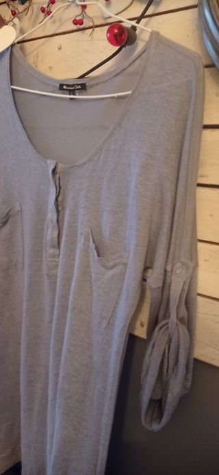 Jersey azul grisaceo Massimo Dutti