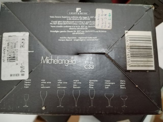 Copas Luigi Bormioli Tiziano vintage