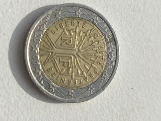 Moneda 2€ Francia Año 2001 Con Error