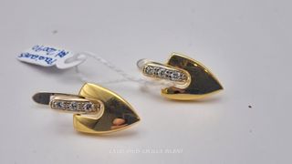 Pendientes Oro 18K y Circonitas 
