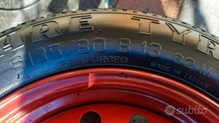 Ruotino di scorta usato una sola volta