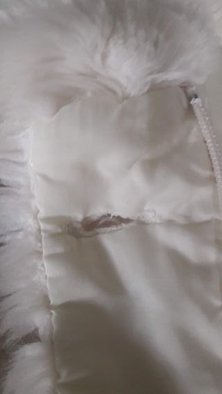 Abrigo peluche niña 12 años. El largo son 64 cm