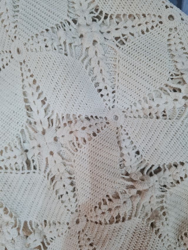 Copriletto matrimoniale fatto a mano 