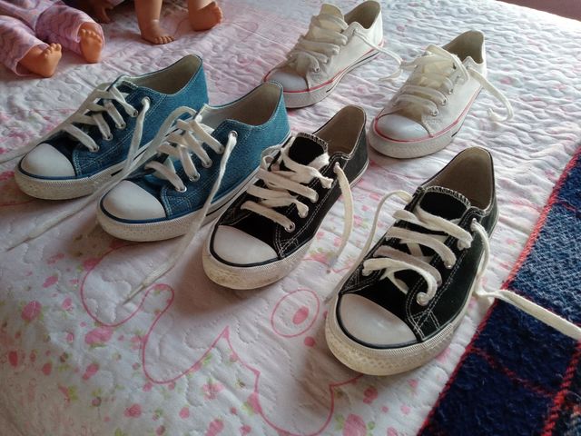 Lote de playeras de tela niña num35