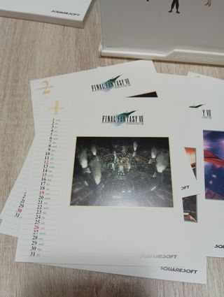 Calendario final fantasy vii 1997
