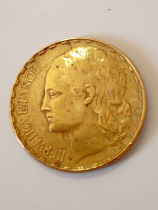moneda de España, 1937 de
La Republica 