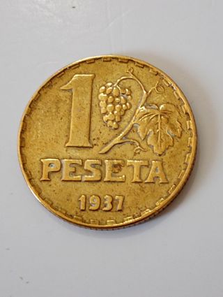 moneda de España, 1937 de
La Republica 