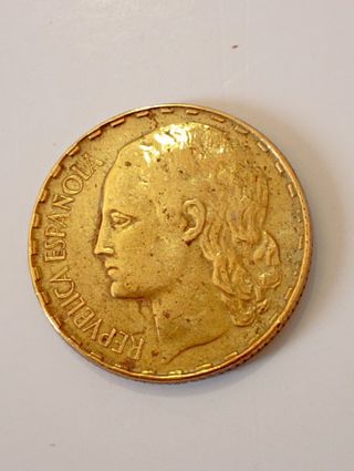 moneda de España, 1937 de
La Republica 