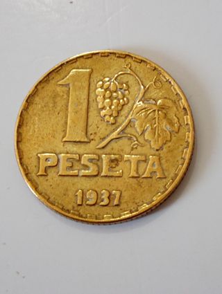 moneda de España, 1937 de
La Republica 