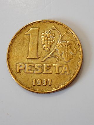 moneda de España, 1937 de
La Republica 