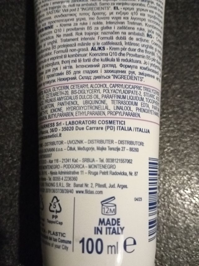 Crema mani & unghie 100ml