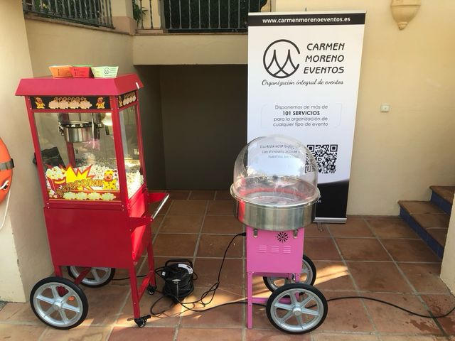 Carrito algodon y palomitas