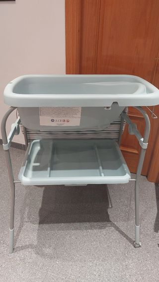 Bañera/cambiador bebé Chicco verde turquesa