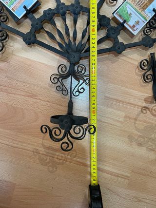 Abanico macetero forja pared