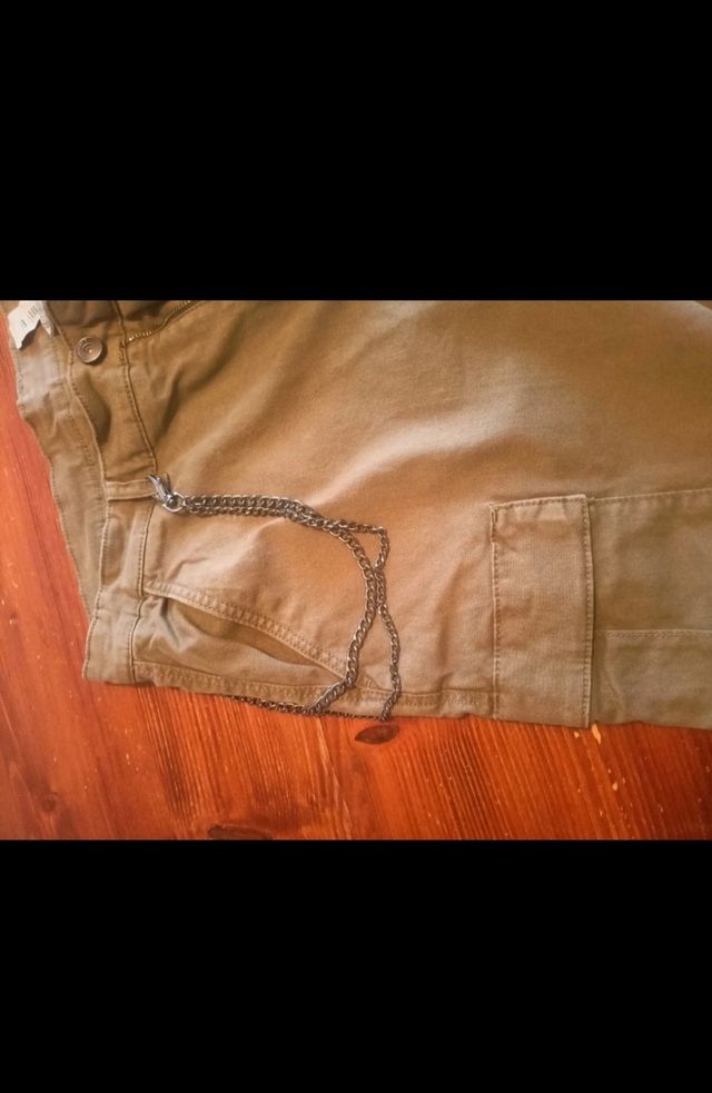 Pantalone cargo verde militare