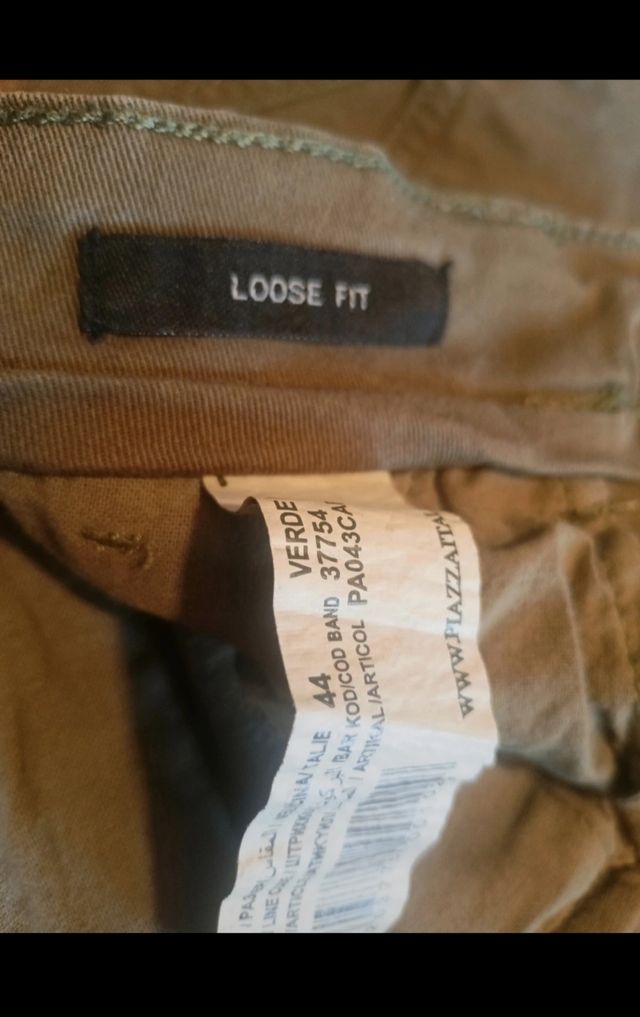 Pantalone cargo verde militare
