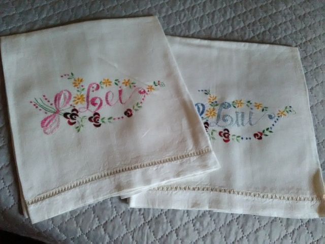 Asciugamano in lino "Lui e Lei" 